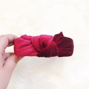 Velvet knot headband